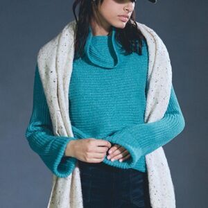 SALE! - Anthropologie Blue Cowl Sweater XXS Petite